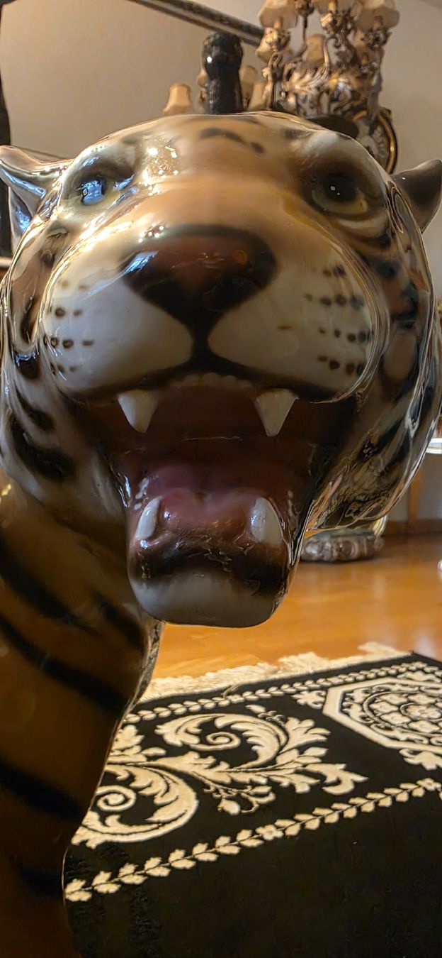 Sculture & Statue: Grosse Vintage Tiger Statue, Keramik – Usato da Kaufdorf venduto da Nati-Nati 6