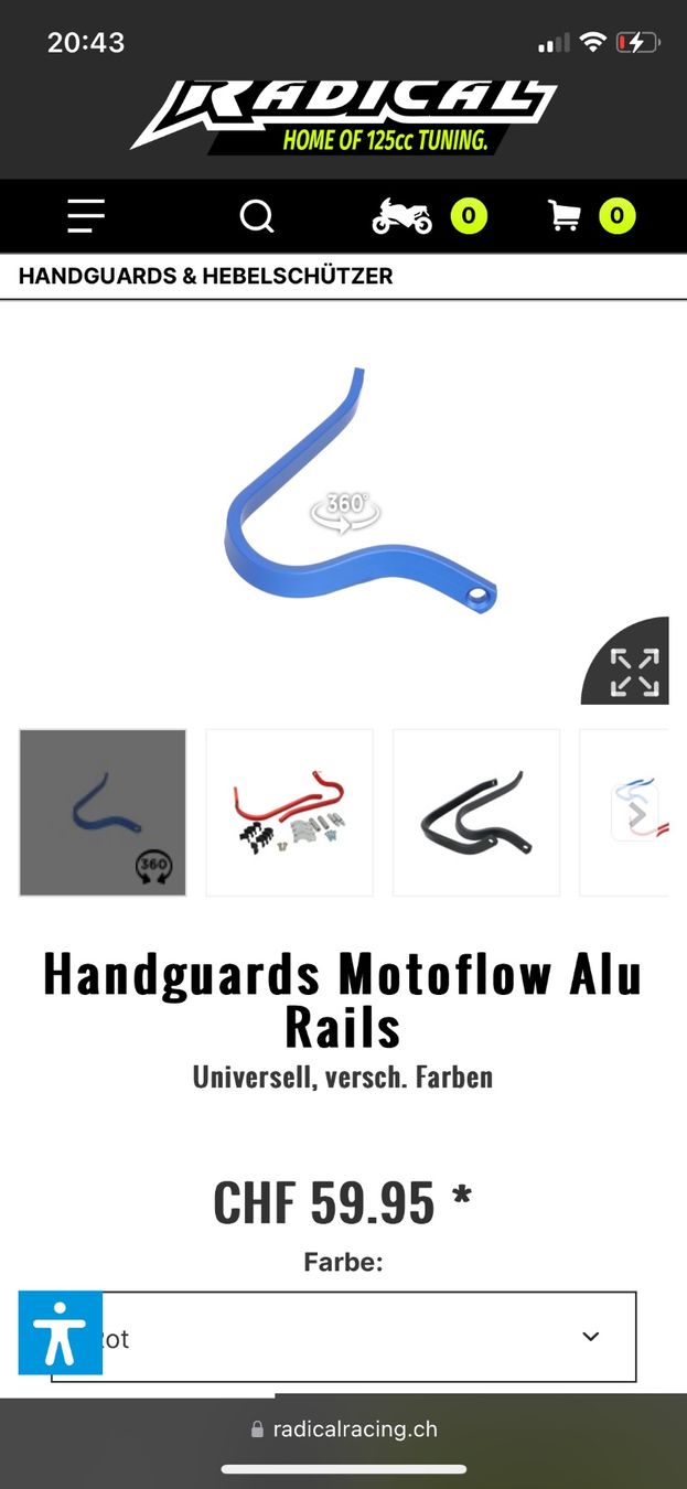 Tutti i ricambio per moto: Handguards Motorrad NEU – Nuovo e nell'imballaggio originale da Kriens venduto da draussen-zu-hause