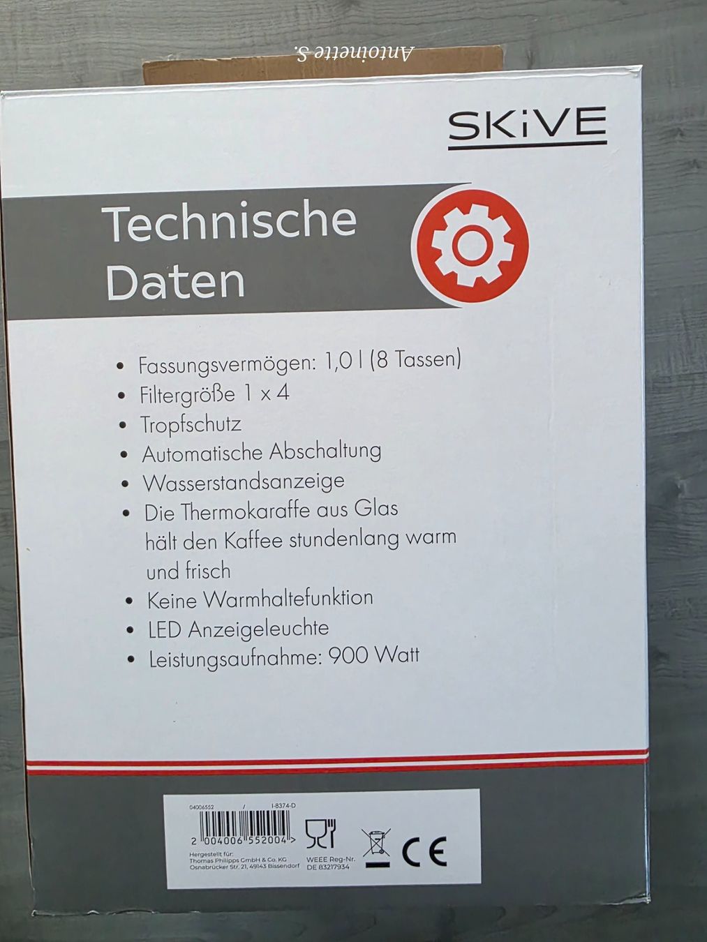 Melitta Macchine per caffè & Macchine per espresso: Thermo- Filterkaffeemaschine mit 4x Kaffeefilter Gartis dazu – Nuovo (secondo la descrizione) da Salez venduto da muss-ich-haben-02 2