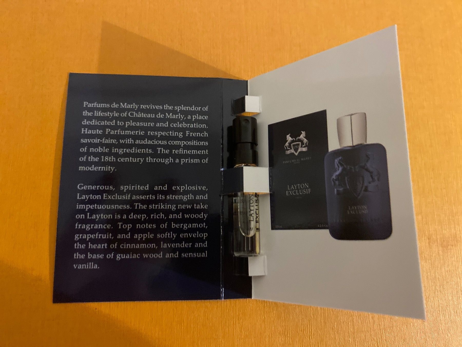 Profumi & Eau de Toilette: 1,5 ml Parfums de Marly Layton Exclusif Probe – Nuovo e nell'imballaggio originale da Sonnental venduto da Lothy90 1