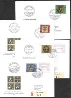 4 FDC Pro Patria 1983 Serie Einzelmarken Orts-ET 26.5.1983