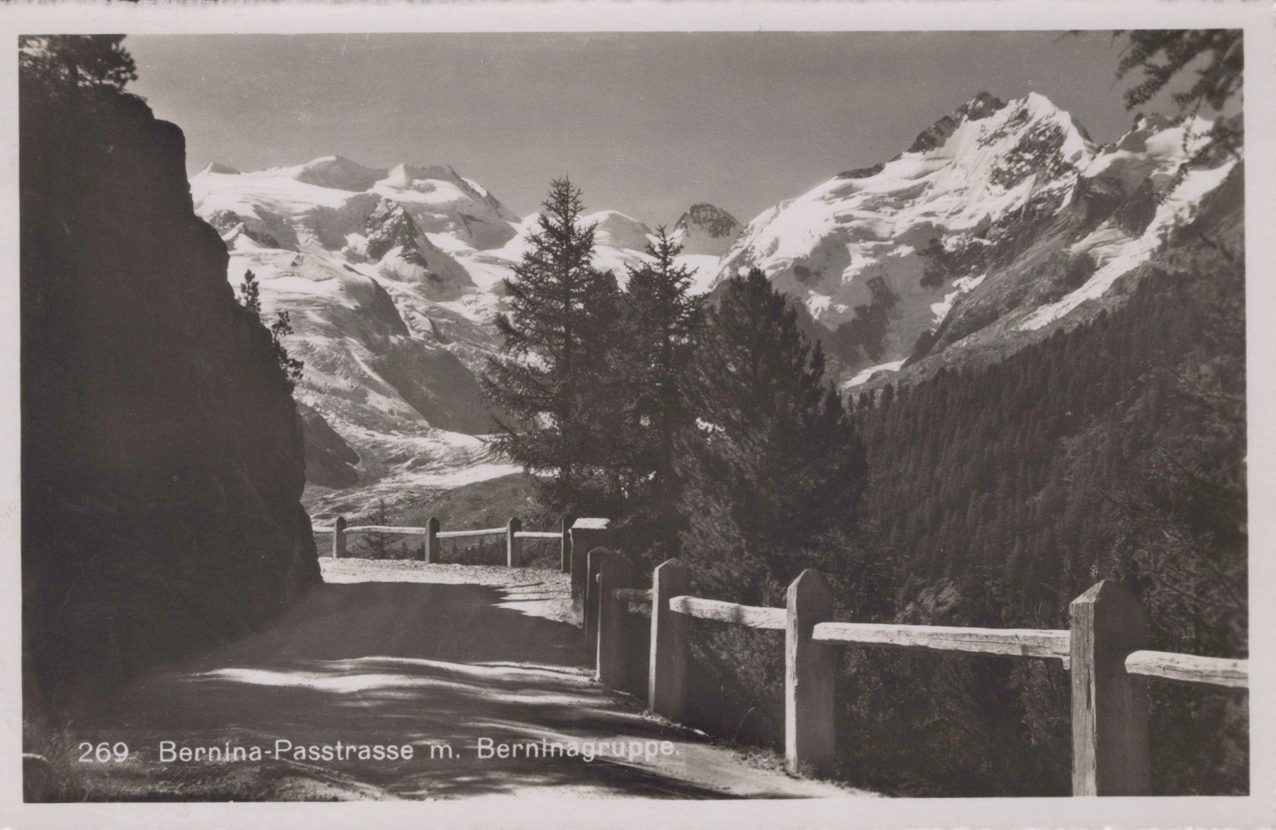 Cartoline postali: 0109 - Postkarte / Ansichtskarte - Bernina Passstrasse – Usato da Reinach BL venduto da Boston-Verkauf