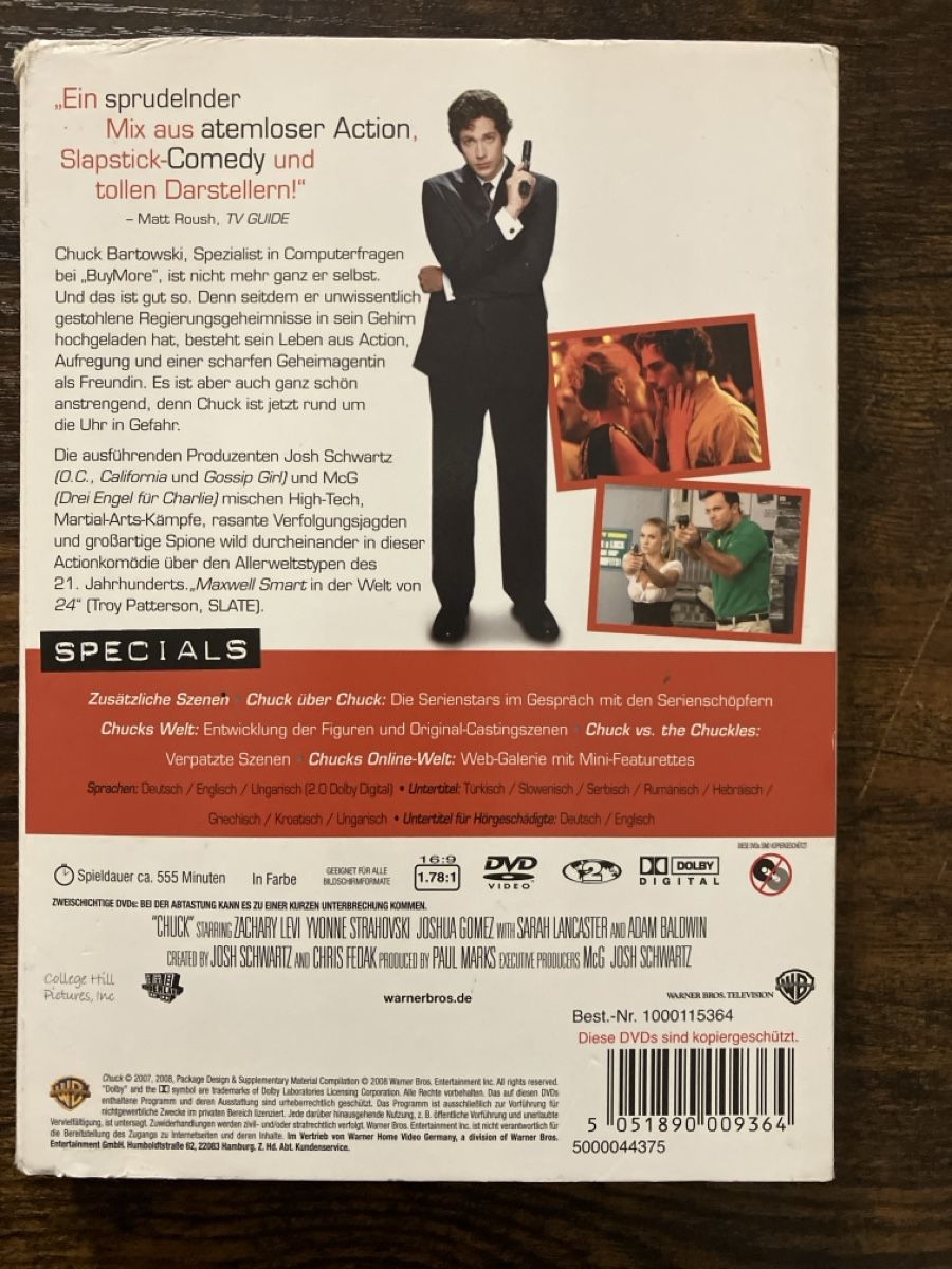Alle DVDs: Chuck Staffel eins DVD – Gebraucht aus Glarus von Jhuber78 1