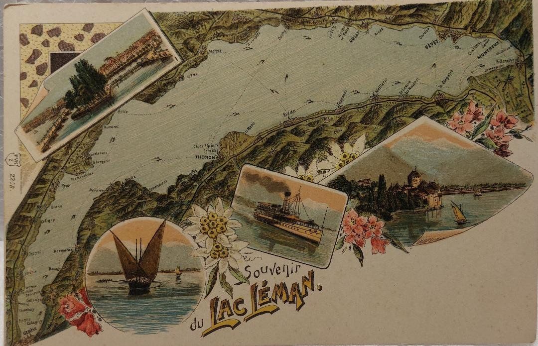 Cartes postales: LAC LÉMAN - Souvenir – D'occasion à Delémont par Domdom1