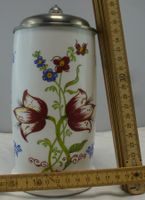 Bier-Humpen Haldengut 1992 (Blumenmuster)