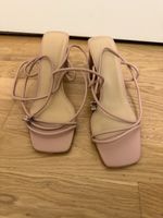 Neu ungetragene Sandalen H&M Nude 41 mit Schnüren Elegant