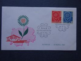 1964 Z-Nr. 410 -411 FDC - Illustriert - Adresslos