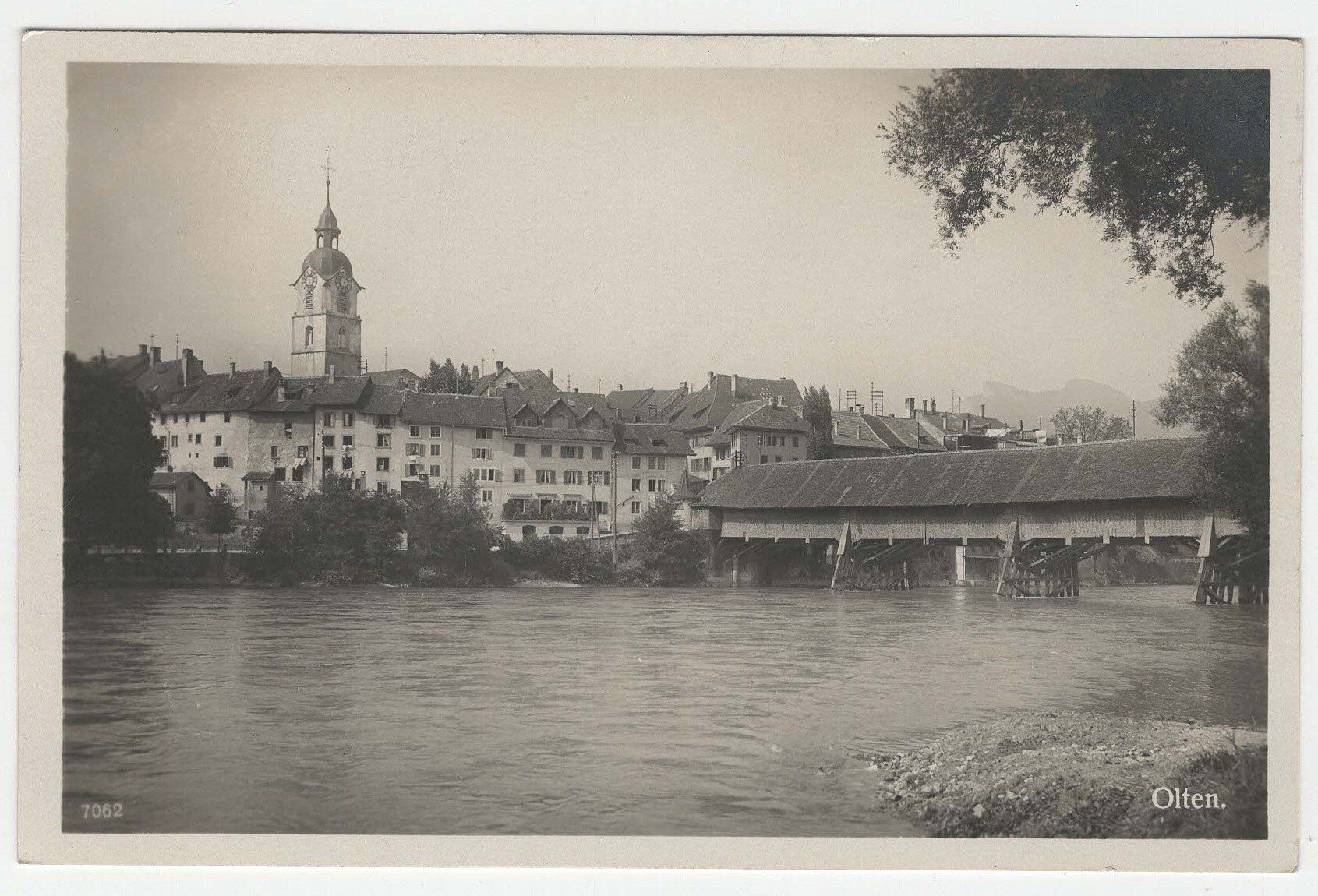 Cartoline postali: Olten Holzbrücke 1928 – Usato da Winterthur venduto da Wintiwest