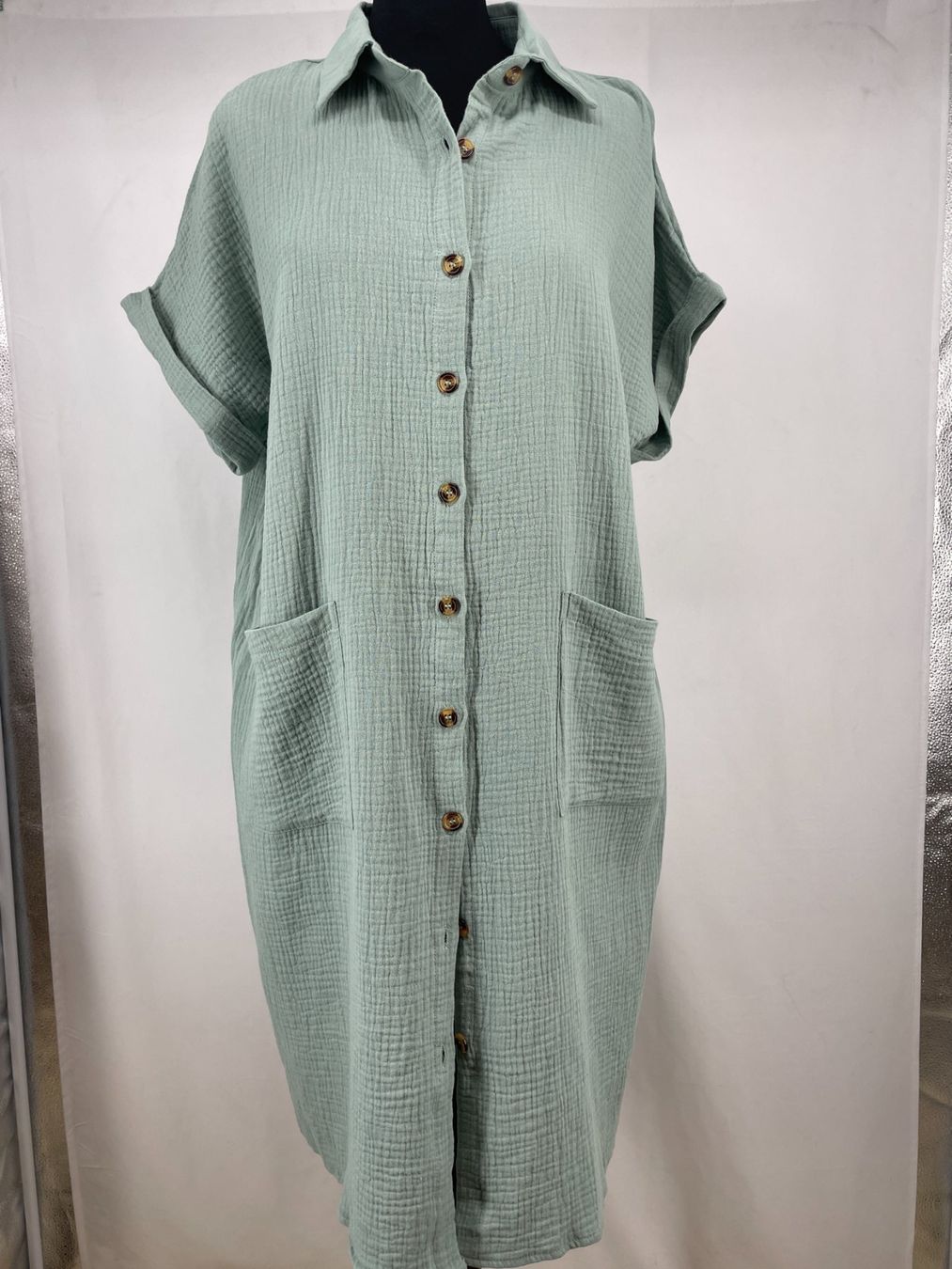 Kleider: Robe vert mint Taille L – Gebraucht aus Lausanne von PlusValue_Lausanne