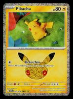 Pikachu 027/128 Pokemon 30th Celebration DE
