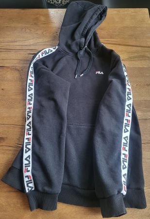 Fila Hoodie Schwarz Gr.S Kapuzenpullover Top Zustand!