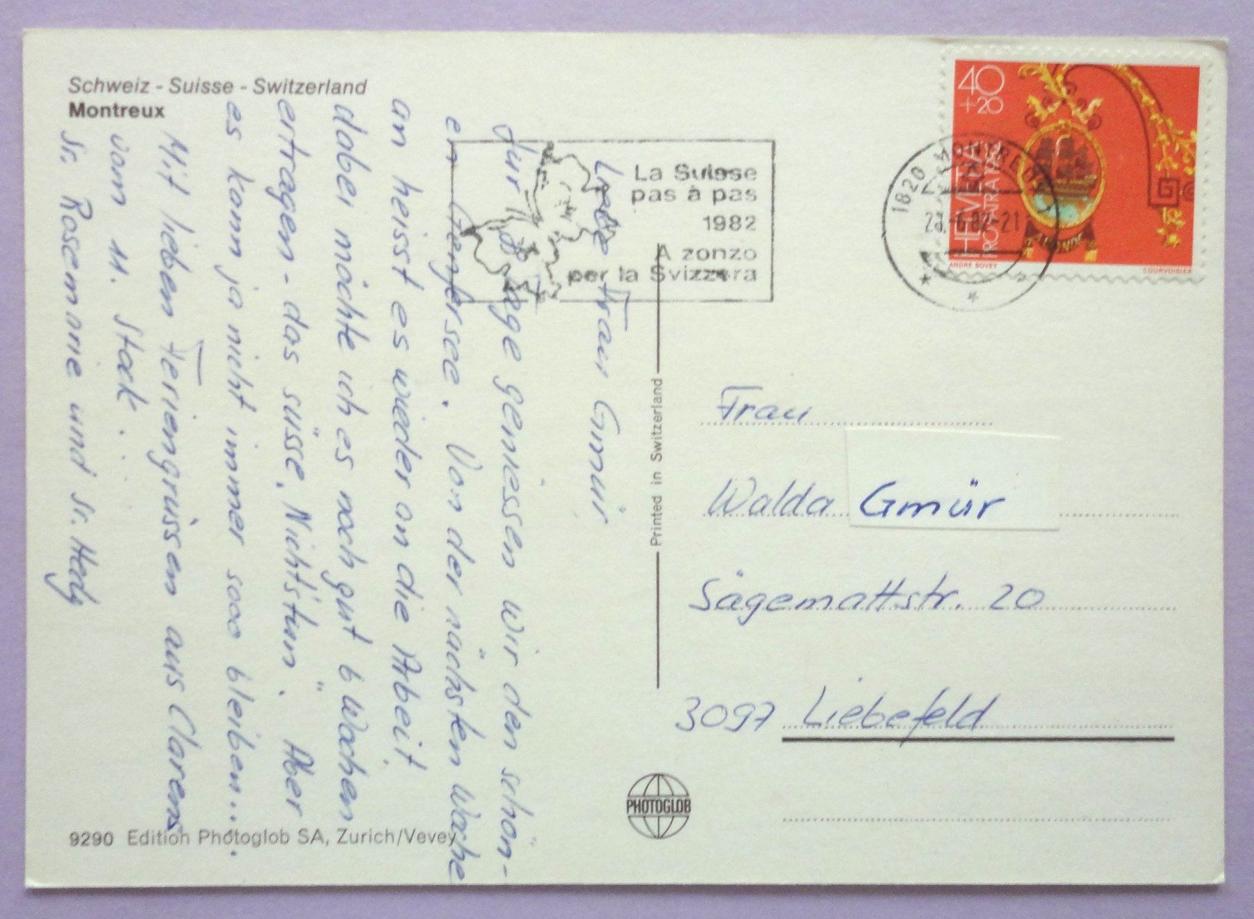 Cartes postales: Montreux – D'occasion à Fétigny par Billy2miny 1