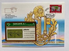 FDC Amtliche PTT-Briefmarke + Telefonkarte Doppelgenf 1993