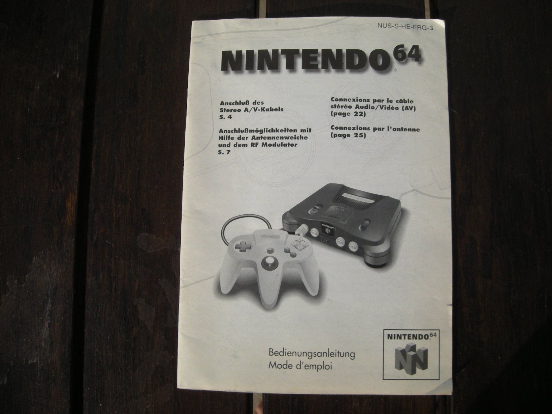 Nintendo Consoles: N-64 Konsole -Anleitung – D'occasion à Spreitenbach par mako6900