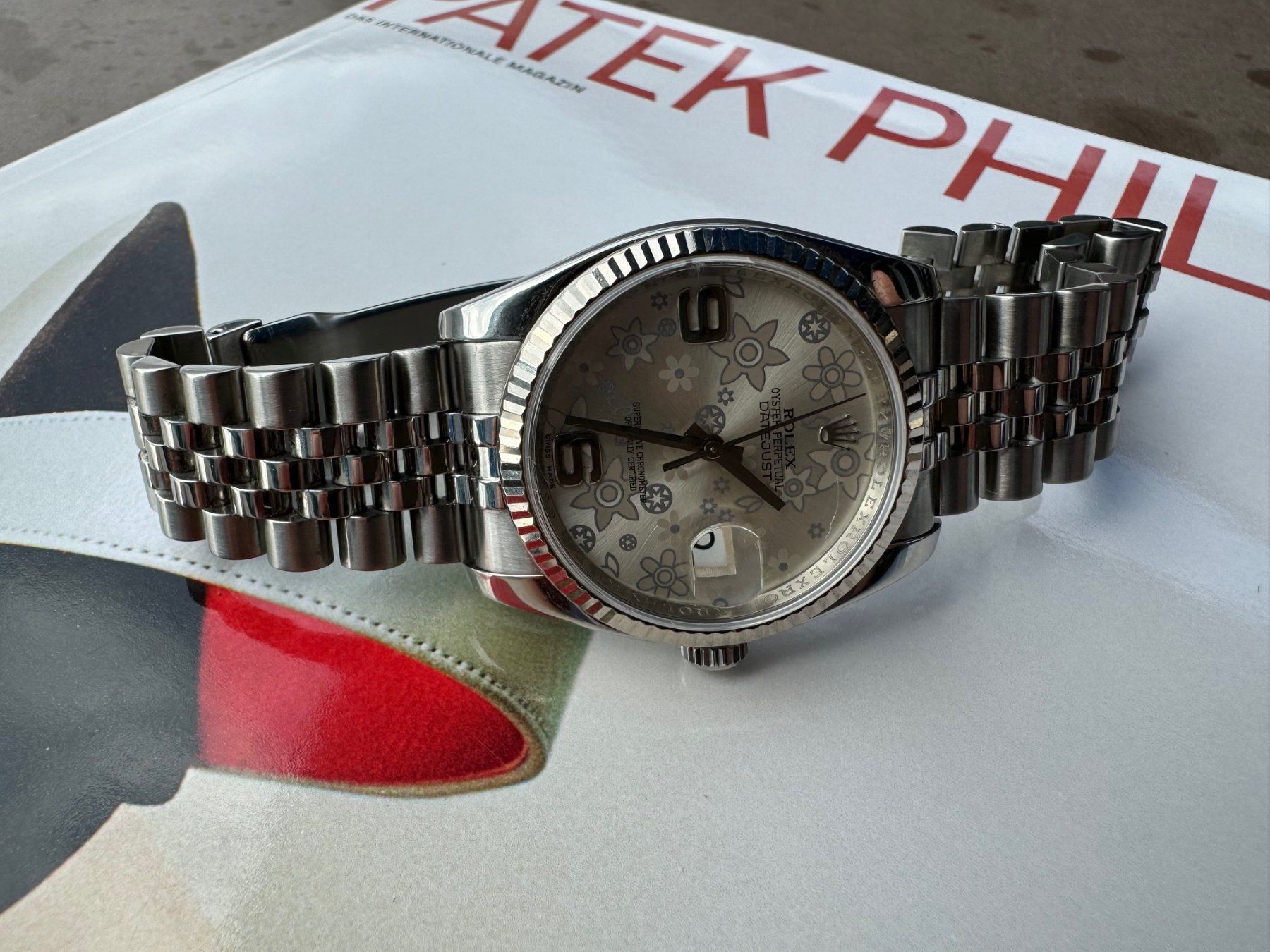 Rolex Orologi: Rolex Datejust 36 - 116234 - Floral Dial – Usato da Thalwil venduto da LeCh1ffre 6