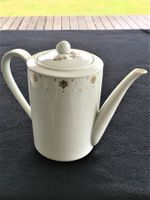 Teekanne Porzellan weiss Décor Gold Langenthal Serie Château