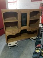 Hänge Buffetschrank Holz mit Glas gezeichnet 115cm Breite
