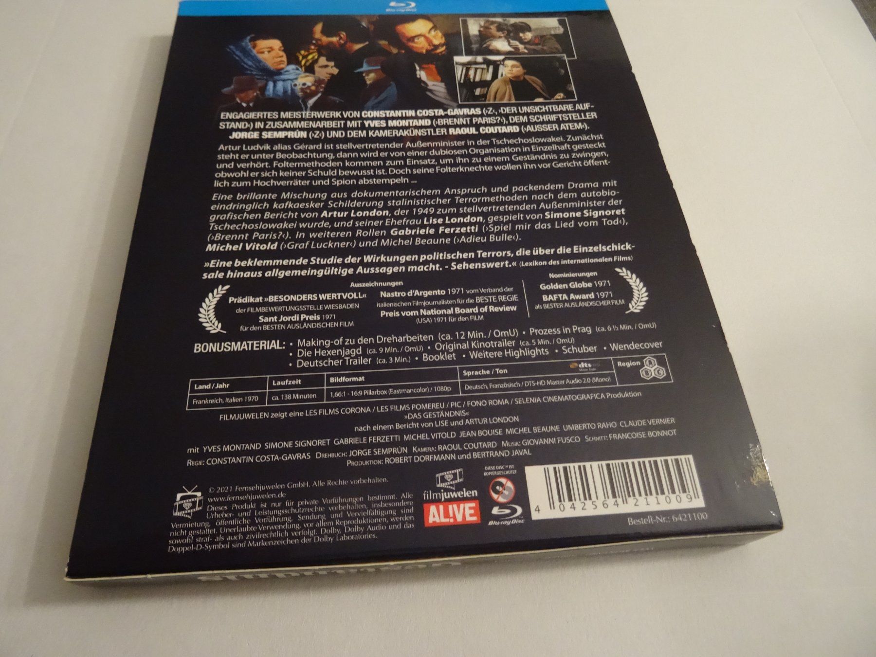 Alle DVDs: Blu-ray Das Geständnis Costa-Gavras – Gebraucht aus Olten von Disc-Verkauf 1