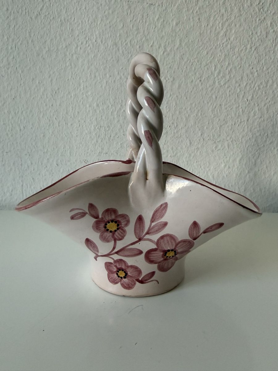 Tutte le decorazioni: Vintage Blummenkorb, Keramik – Usato da Urdorf venduto da Chapar