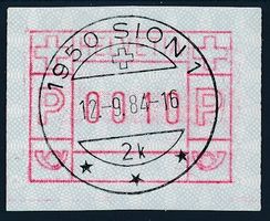 ATM 7III b Vollstempel Frühdatum 12.9.1984 sehr früh