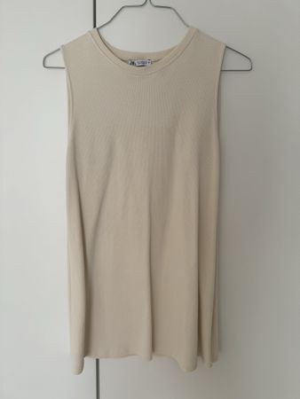 Zara Kleid Hellbeige in S