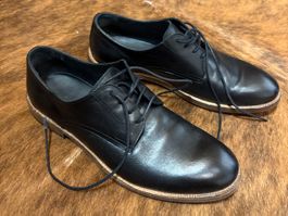 Herren Halbschuhe Leder schwarz Grösse 45 fast neue 😻🔝