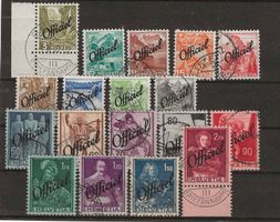 Off99 - Lot timbres "Officiel" obl.