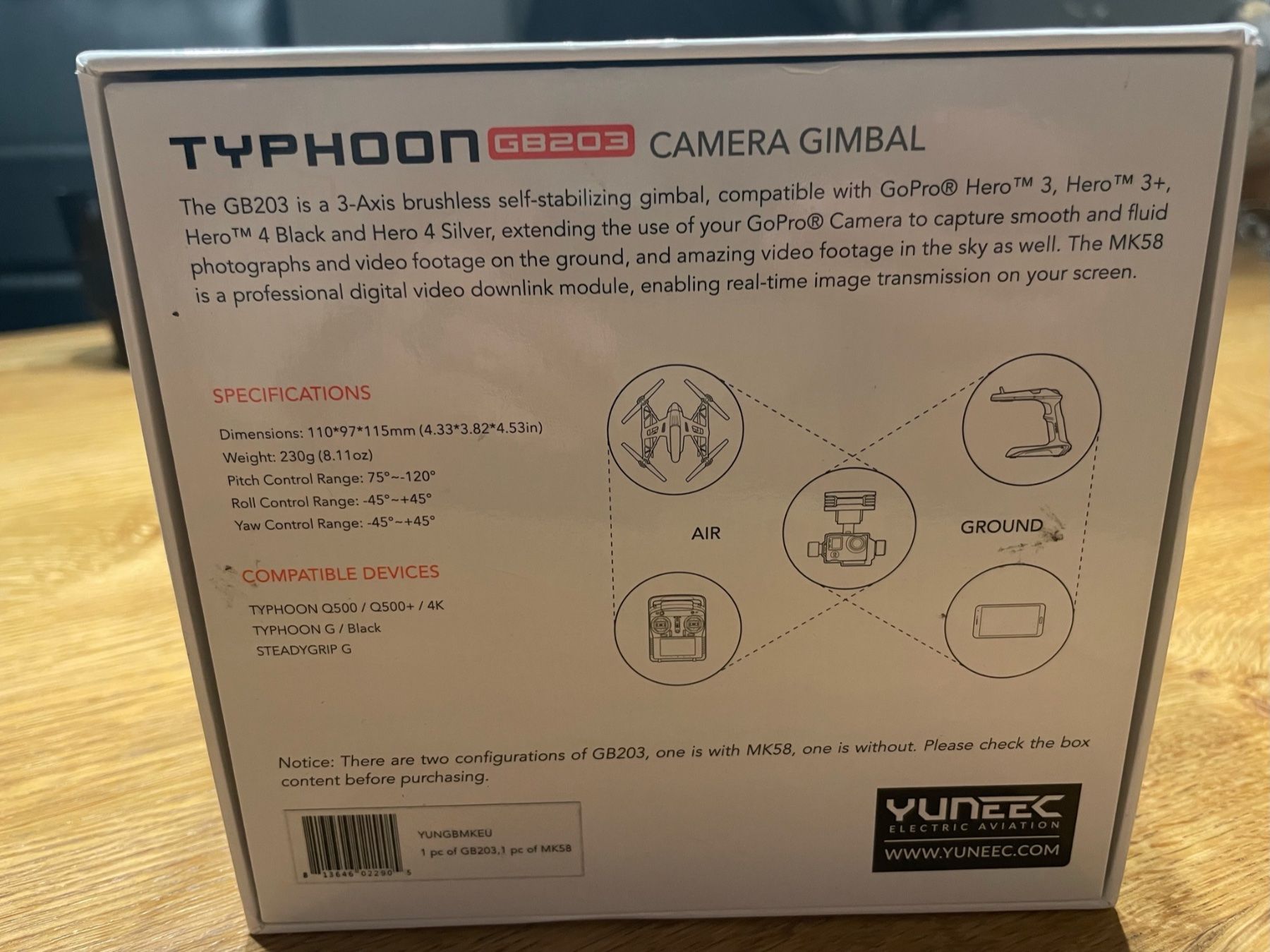 Action Cam: Typhoon GB 203 Gimpal – Gebraucht aus Uetliburg SG von Joujoux02 2
