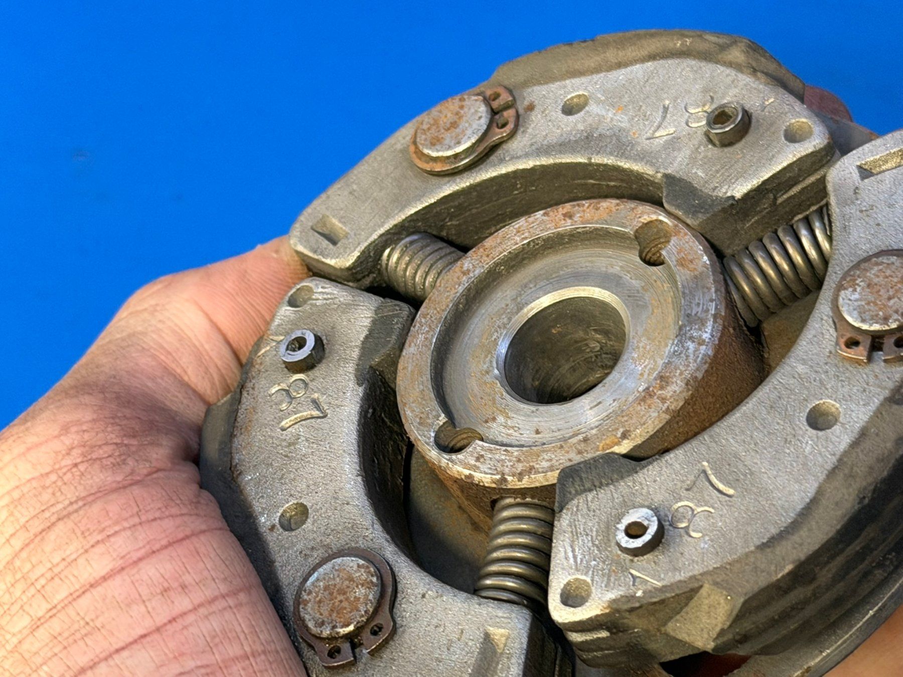 Parti ricambio per ciclomotori: Puch E50 Kupplung Surflex original mit langen Belägen – Usato da Bolken venduto da si.x.las 8