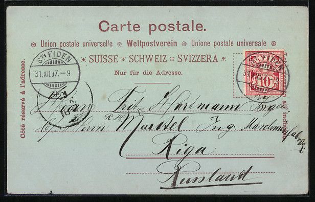 Cartes postales: Mondschein-AK St. Gallen, Strassenpartie – D'occasion à Berlin par bartko-reher 1