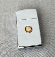 🔥 vintage ZIPPO – ROTARY INTERNATIONAL – ZIPPO Slim – 1989