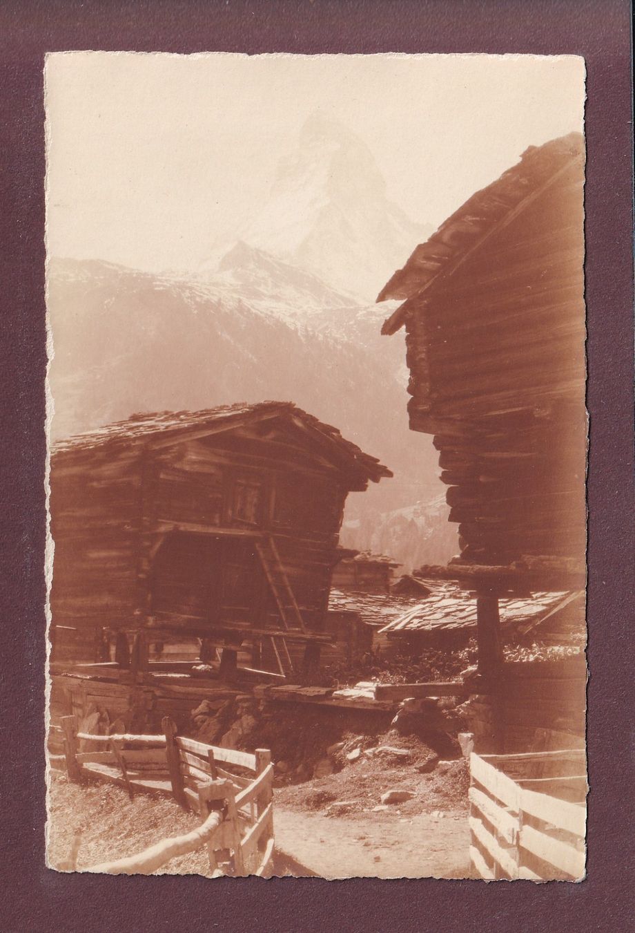 Ansichtskarten: Zermatt - WINKELMATTEN - Matterhorn - E. Gyger – Gebraucht aus Pully von nicecards