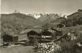Grächen   VS  -   Landschaft /  Bietschhorn    um  1 9 3 2