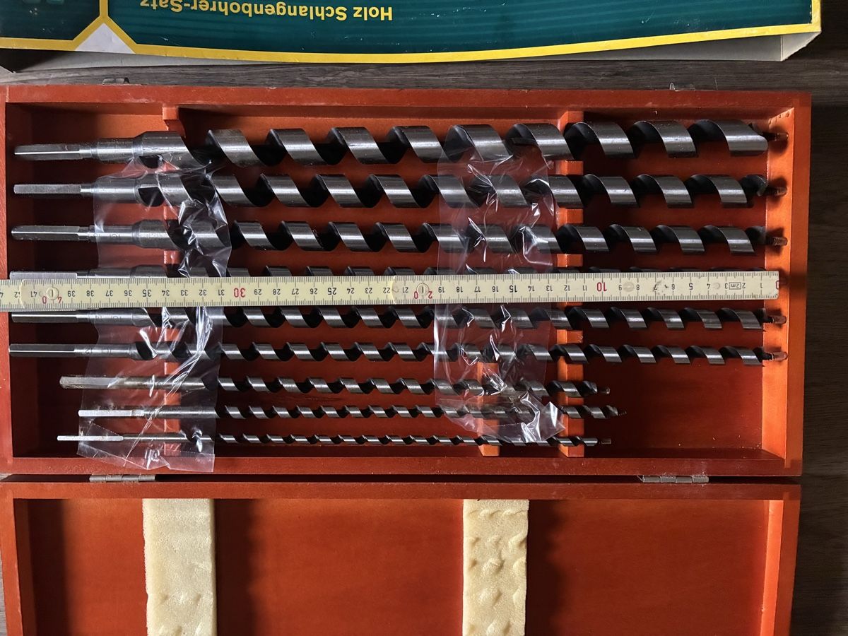 Technocraft Tutti gli attrezzi: Technocraft Holz Schlangenbohrer Set in Holzkiste  – Usato da schönenwerd venduto da quartier9 4