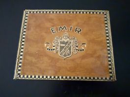 Emir Zigarettenschachtel Hartholz Kasten 18x14cm guter Zu...