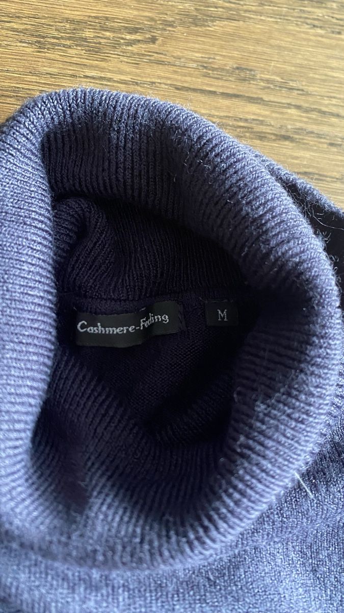 Pulls & Sweat-shirts: Rollkragenpullover Cashmere-Feeling dunkelblau Grösse M – D'occasion à Hochwald par _biene_ 7