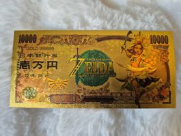 Gold Foil Plated The Legend Of Zelda Banknote Riju