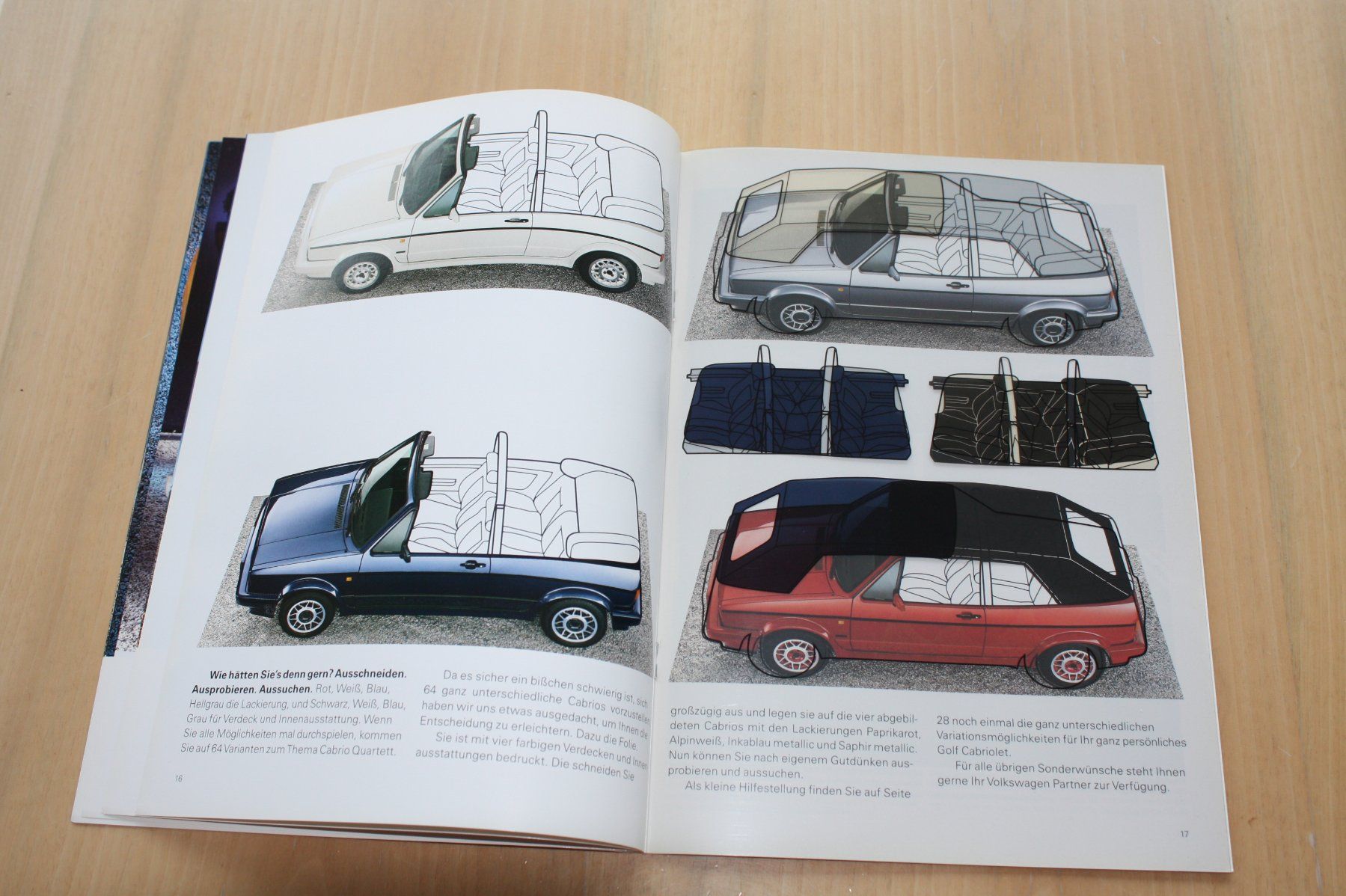 VW Documenti: VW Golf Cabriolet Quartett 1993 – Usato da Wikon venduto da erwin400 7