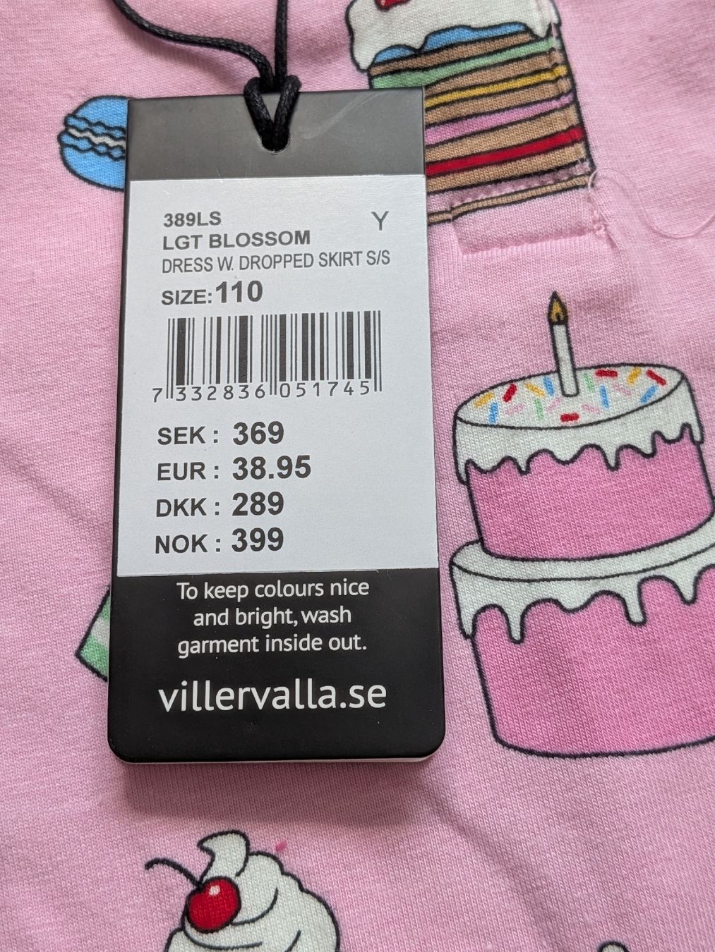 Villervalla Vestiti & Gonne: Rosa Villervalla Kleid, Grösse 110 cm – Nuovo e nell'imballaggio originale da Zofingen venduto da Droni_A 2