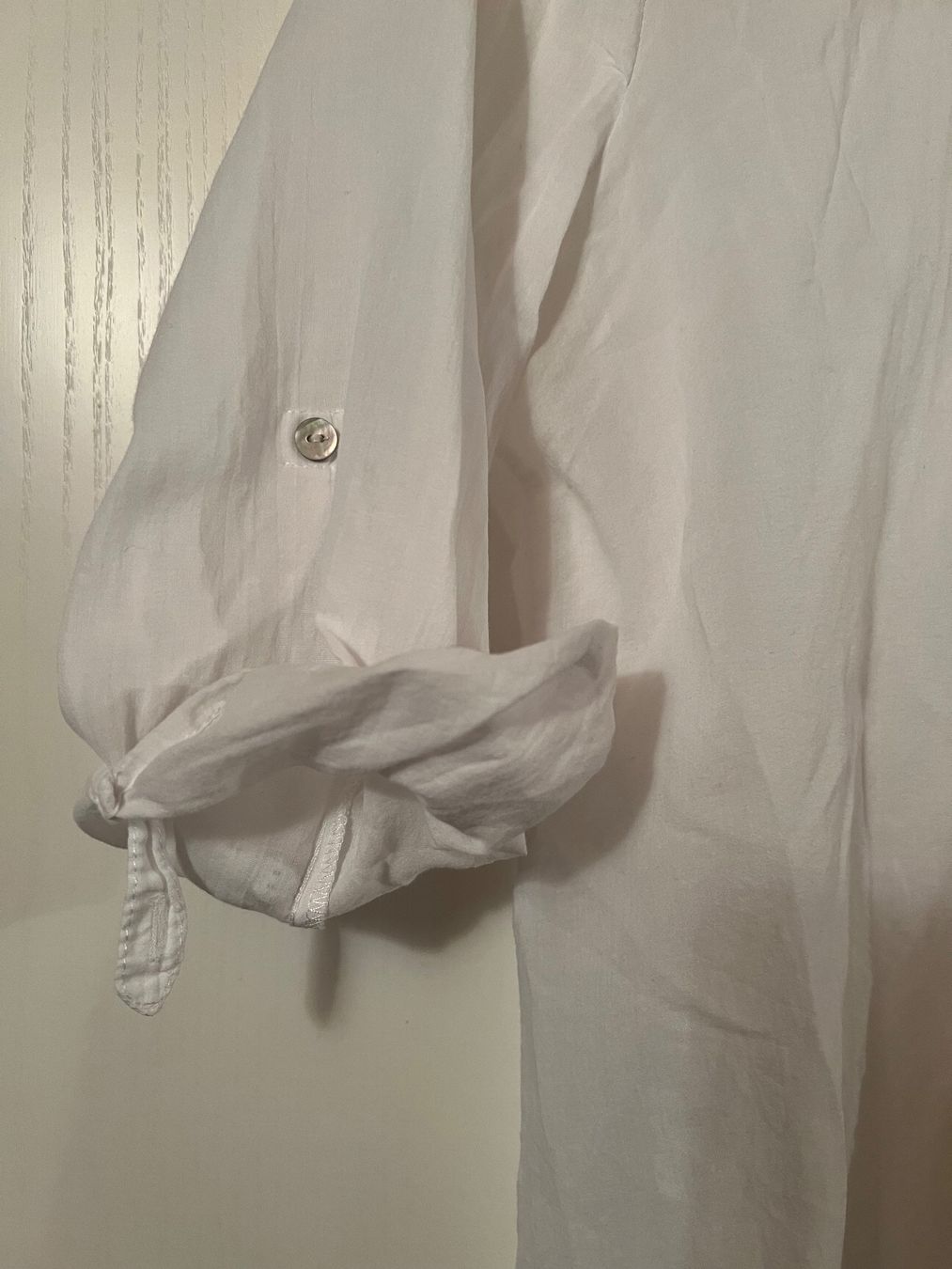 Promod Camicette: Promod Damenbluse weiss mit Rüschen Grösse S – Usato da Ruggell venduto da Malbuntiger01 4
