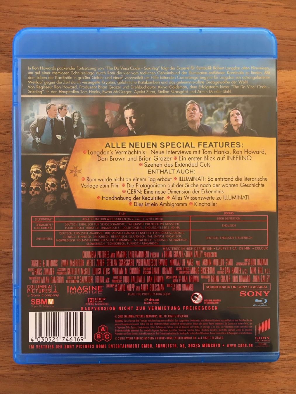 Alle DVDs: The Da Vinci Code + Illuminati + Inferno (Blu Ray) – Gebraucht aus Sissach von  5
