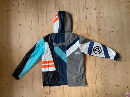 Windbreaker mit Kapuze  von Diesel mehrfarbig reflektierend