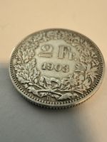 Schweiz 2 Franken 1903 – Silber 835 – Original Helvetia – Se