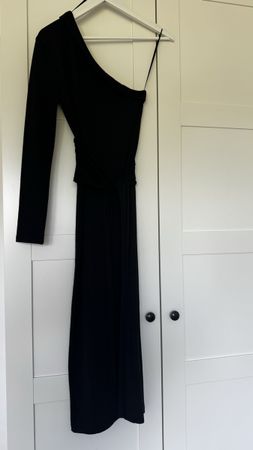 Zara Dress One Shoulder Black Size S Good Condition