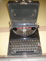 Remington tragbare, antike Schreibmaschine