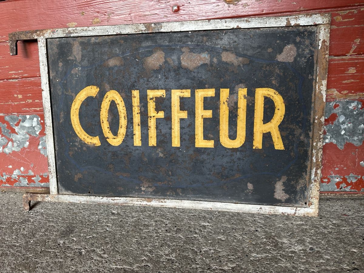 Insegne: Coiffeur schild aushänger antik – Usato da Reinach AG venduto da rares75