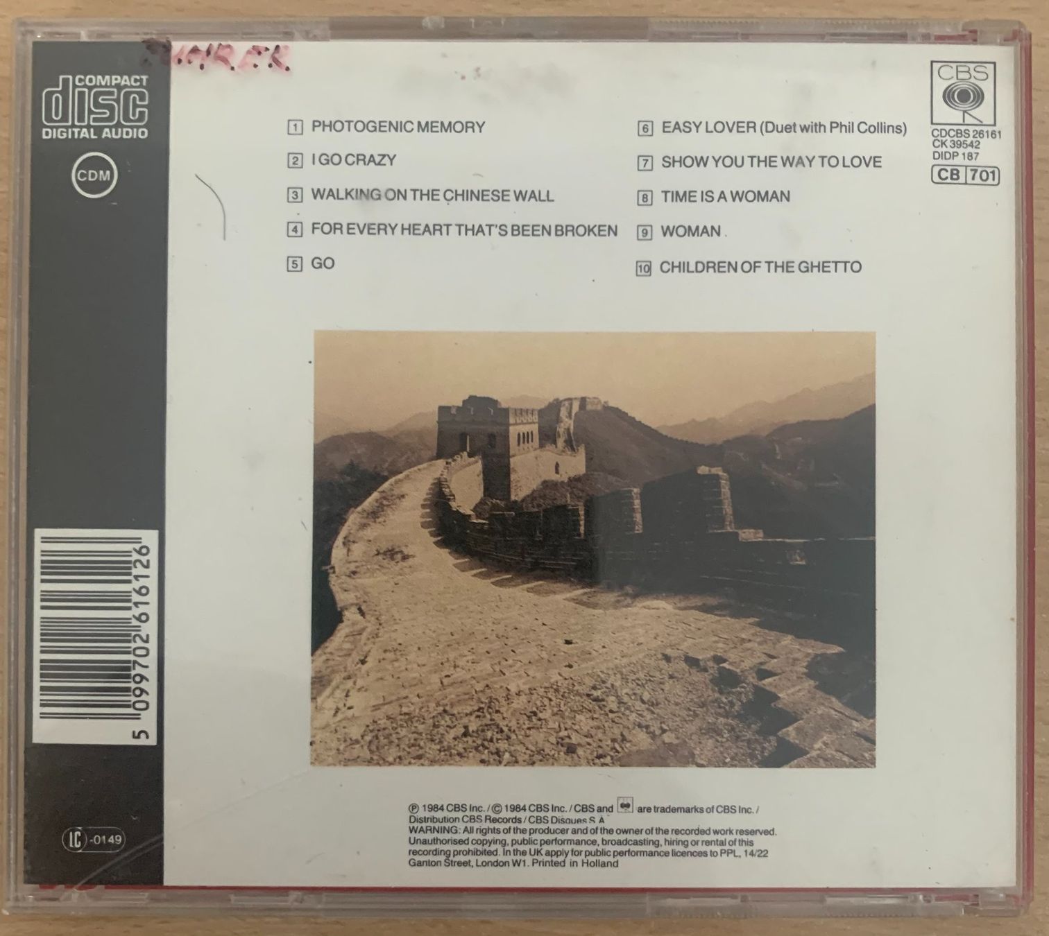 CD: Philip Bailey - Chinese Wall – Usato da Zürich venduto da recordman01 1