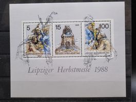 DDR 1988  Herbstmesse Block 95 **