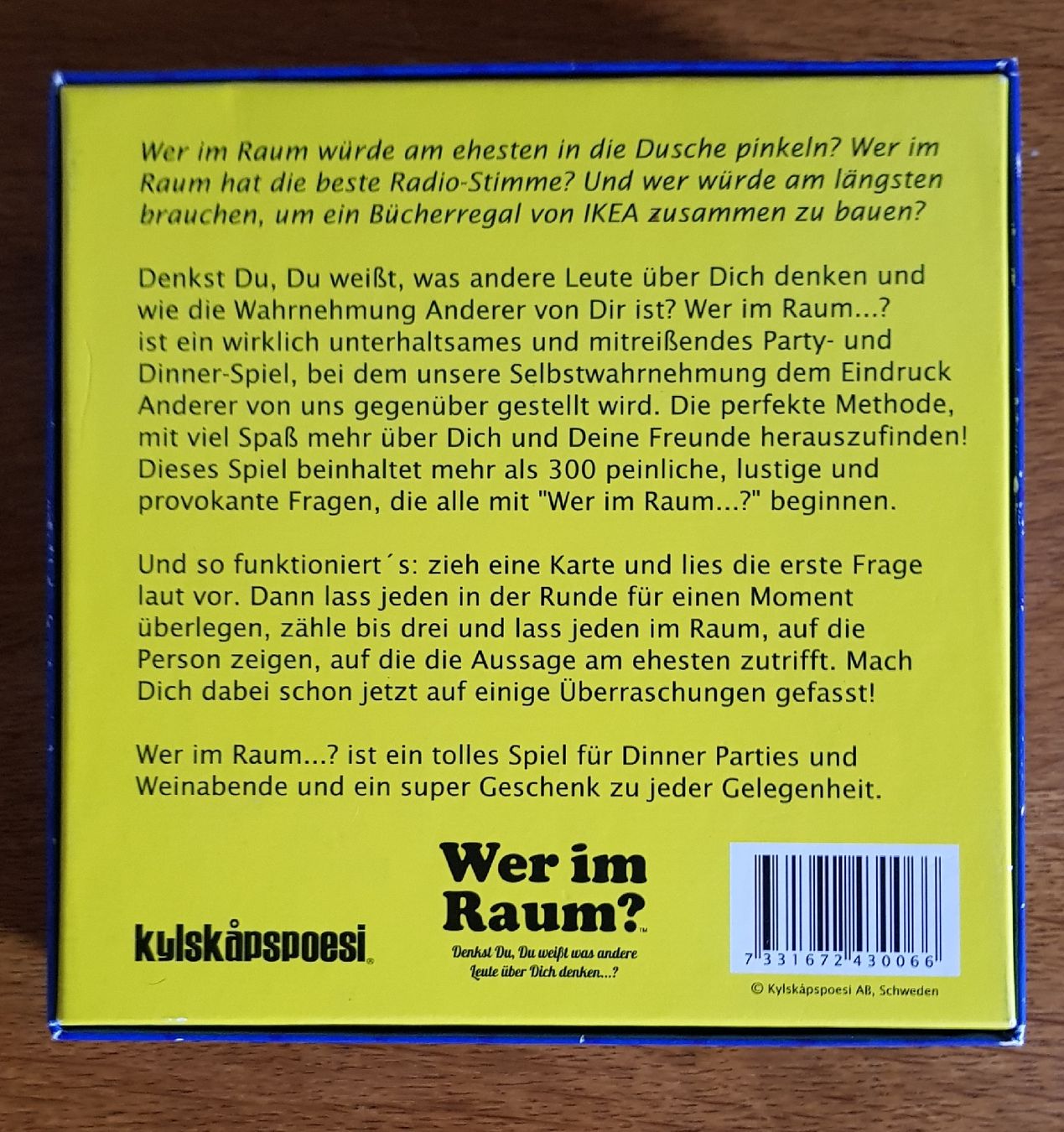 Spiele: Wer im Raum  - Party- & Dinner Spiel – Gebraucht aus Erlenbach ZH von wem_6f9c 1