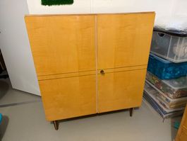 Vintage Schrank, 1970er Jahre, Ahorn geflammt, Top Zustand